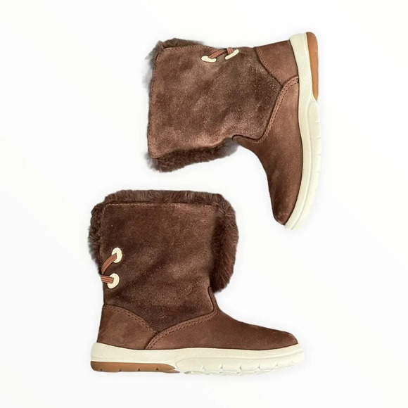 TIMBERLAND | Brown | Tracks Faux Shearling Bootie Fashion Boot - Picture 7 of 15